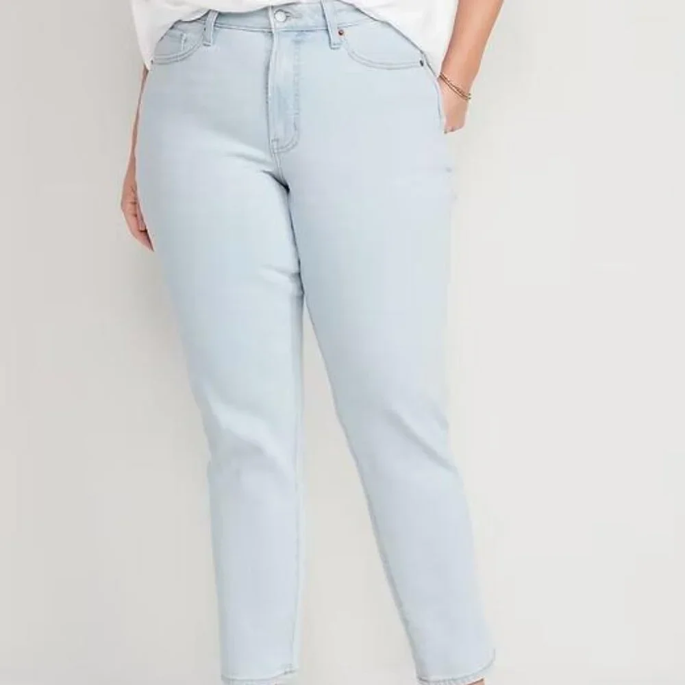 NWT Old Navy Curvy High-Waisted OG Straight Ankle Jeans - Picture 6 of 10